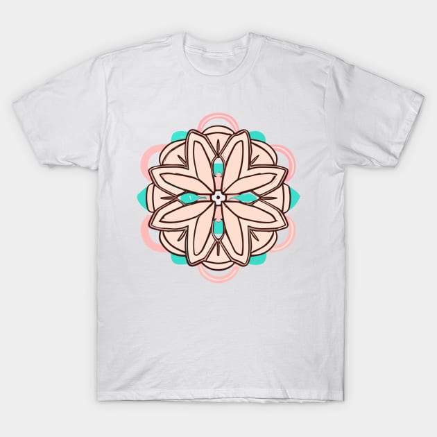 mandala Clamber Paintmandala Zoom drawing T-Shirt by Martin Young